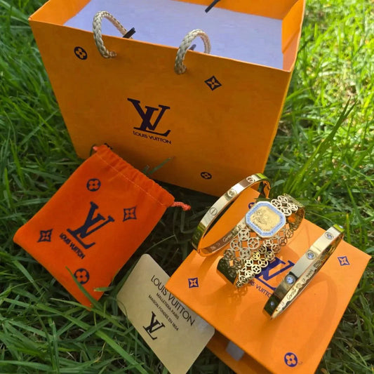 Le Bracelet Iconique « Lv » – Ensemble Royal