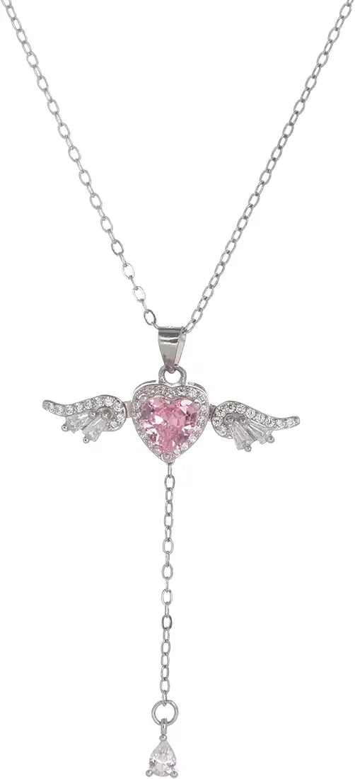 Collier « Cœur d’Ange » – Rose délicat