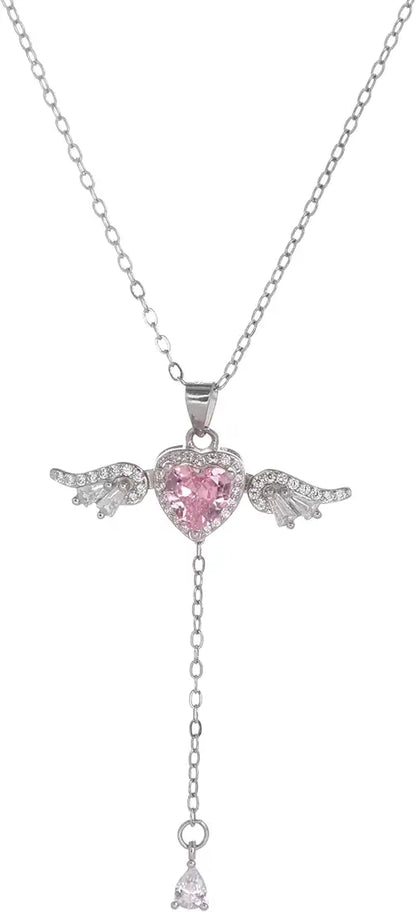Collier « Cœur d’Ange » – Rose délicat